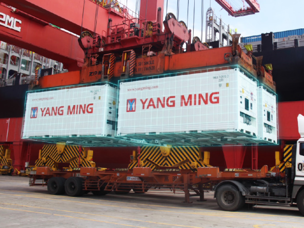 トレーラー　『YANG MING LINE』未使用 YangMing Marine Transport Corp.
